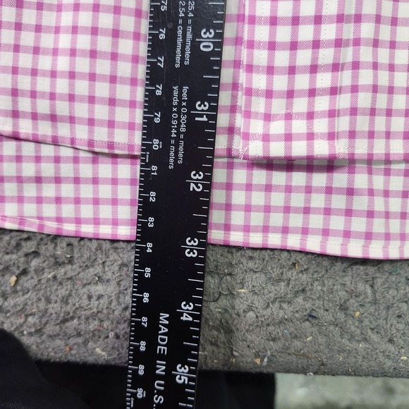 Polo Ralph Lauren Shirt Mens 2XL Pink Check Long Sleeve Button Down Classic - Picture 5 of 7